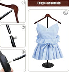 8 Pack Shirt Display Stand, Adjustable Shoulder Stand Rack 17-31.5 Inch | - Image 3