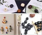 200Pcs Large Hole Barrel Wood Beads, BetterJonny 4 Colors Natural Wooden - Image 2