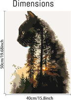 Clendo Forest Cat Paint by Numbers - Image 2