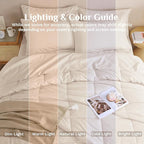 JOLLYVOGUE Queen Comforter Set, Ultra-Soft Bed in a Bag Queen Size 7 Pieces - Image 7