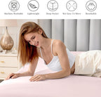 FreshCulture Pure Cotton Fitted Sheets Full Size, 300 Thread Count Percale - Image 5