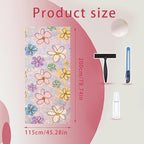 Daisy Flower Stained Glass Window Film Static Cling - Image 2