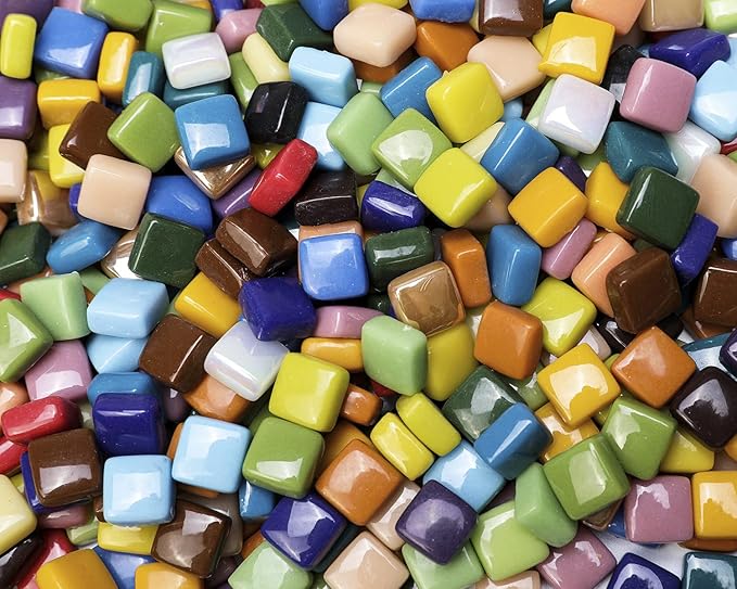 Lanyani 2 Pounds Vibrant Glass Mosaic Tiles - Image 5