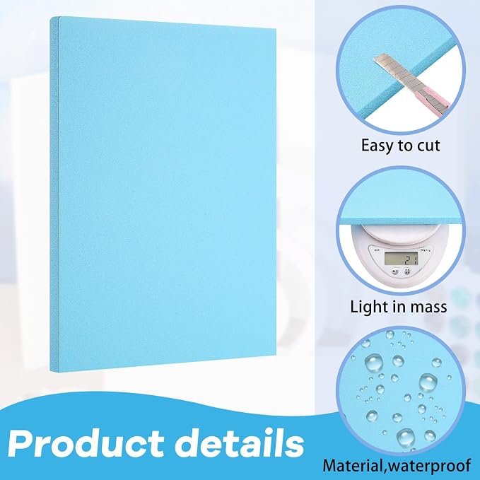 Frienda 12 Pcs Foam Board Bulk XPS Foam Sheet Panel - Image 3