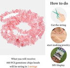 400Pcs 5-8mm Watermelon Red Irregular Glass Chip Beads | 1mm Pre-Drilled Smooth - Image 9