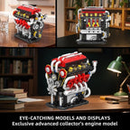 WINGIFT V8 Engine Building Set, V8 Engine Model kit That Run, Build Your Own - Image 4