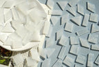 Large Textrued Transparent Glass Mosaic Tiles, 200g Pre-Cut Mosaic Glass Tiles - Image 5