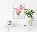 TwoDays Flower Bouquet Handprint Art Craft DIY Kit, Unique Gifts - Image 5