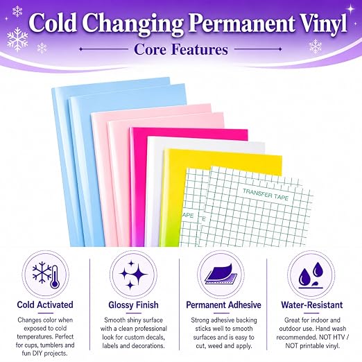 Color Changing Vinyl Permanent Adhesive - Image 2