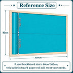 Teal Blue Bulletin Board Roll Non-Woven Fabric Poster 16in X 20ft | Back to - Image 3