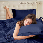 Queen Satin Pillowcase for Hair 2pc, Similar to Silk Pillow Cases, Easier Care - Image 2