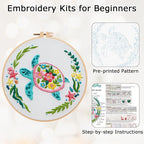 Louise Maelys Sea Turtle Embroidery Kit - Image 3