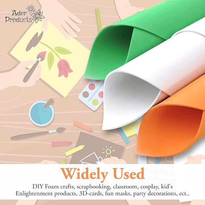 Brown Eva Foam Sheets, 2mm Thick, 6 x 9 Inch, Handicraft Foam Paper - Image 6