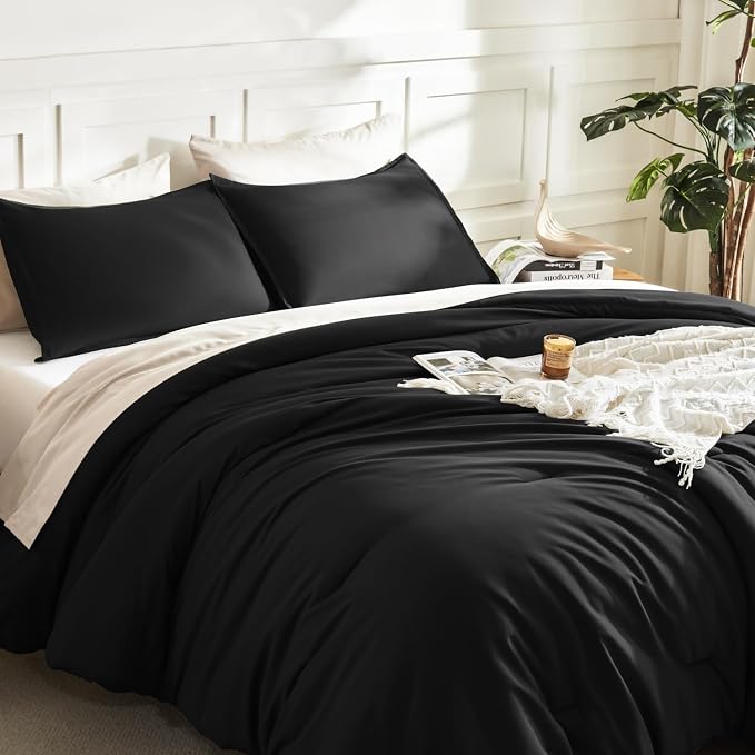 Litanika Twin XL Comforter Set Black, 2 Pieces Extra Long Dorm Bedding Sets - Image 5