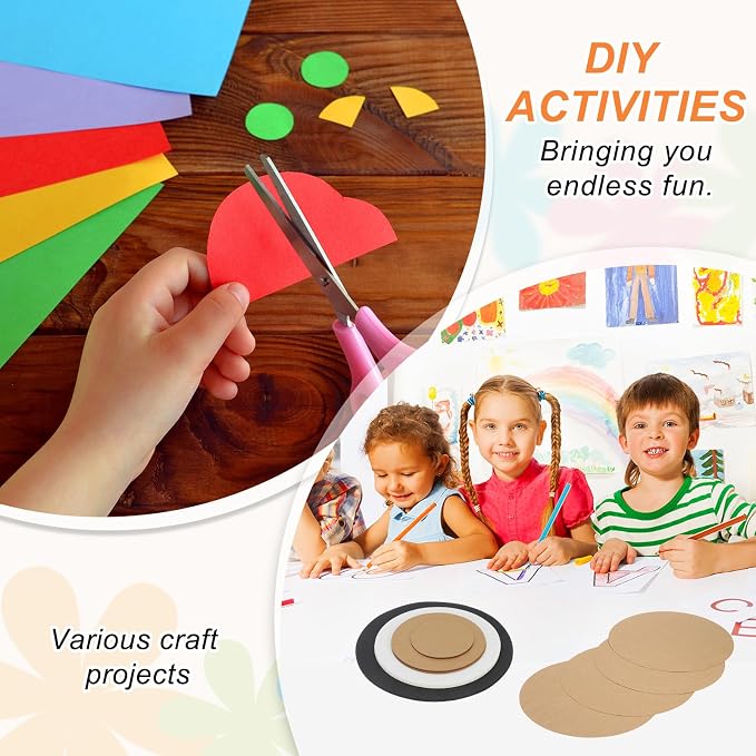 MECCANIXITY 24 Pcs Circle Card Stock, 6.7 Inch Round Cutouts Paper Thick - Image 5