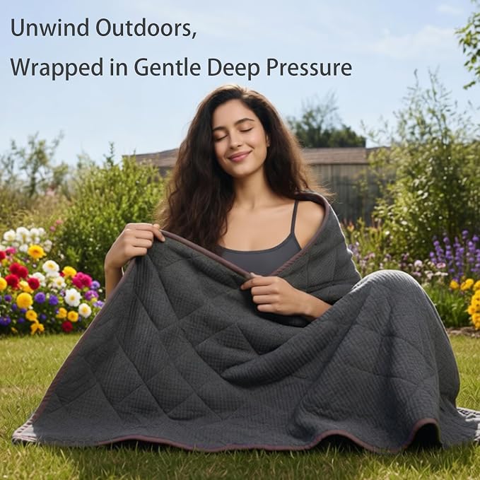 ZonLi 20lbs Weighted Blanket for Adults Sleeping, Double-Sided All Season - Image 3