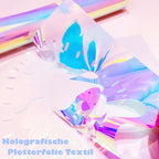 Holographic Heat Transfer Vinyl 10.5IN x 6FT Rainbow HTV Iron on Vinyl - Image 3