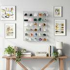 Adjustable Rock Display Case, 30 Grid Clear Acrylic Crystal Display Case - Image 7