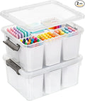 Citylife 17 QT Plastic Storage Bins Clear Storage Box by Anywish