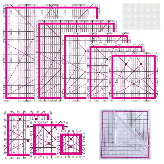 8 Quilting Rulers, Quilting Square Rulers | Quilting Rulers and Templates by BUZHIFF