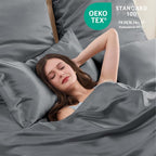 Satin Pillowcase for Hair 2pc, Similar to Silk Pillow Cases, Easier Care Than - Image 4