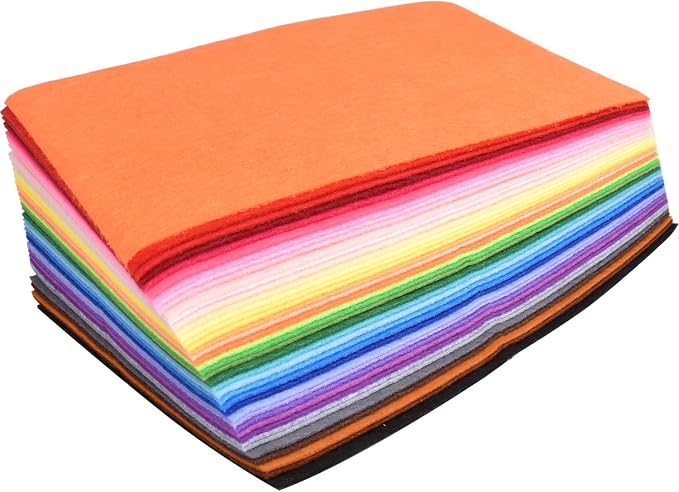 40pcs Coloured Felt Cloth Nonwoven 8 x 12 inches Felt Fabric Sheets DIY Craft - Image 7