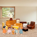 Hiawbon 31PCS Miniature Furniture Set, 1：48 Scale Resin Miniature Accessories - Image 6