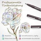 KEMYR 10 Micro Fine liner Drawing Art Pens Calligraphy Pens: 0.05mm-1.0mm Size - Image 4