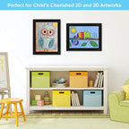 Kids Frames, 8.5x11 Front Opening Kids Artwork Frames Changeable, Holds 50 Pcs - Image 6