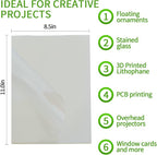 60 Sheets Inkjet Transparency Film 100% Clear Acetate Sheets - Image 3