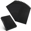 12 Pieces Black Felt Fabric, 8 X 12 Inch Stiff Felt Sheets by Unknown
