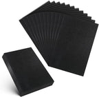 12 Pieces Black Felt Fabric, 8 X 12 Inch Stiff Felt Sheets by Unknown