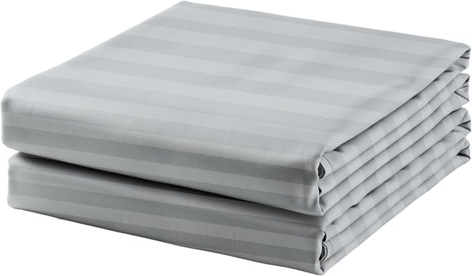 2-Pack Cotton Full Flat Sheet Only, 600 Thread Count 100% Egyptian Cotton Top by ZaizaiHome