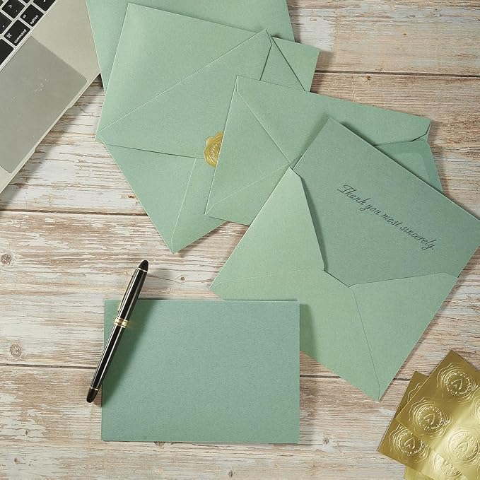 50 Pack Sage-Green A7 Envelopes - Image 6