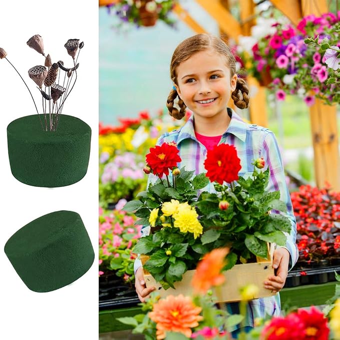 20 PCS Round Floral Foam, Wet Florist Floral Foam Block Flower Arrangement - Image 6