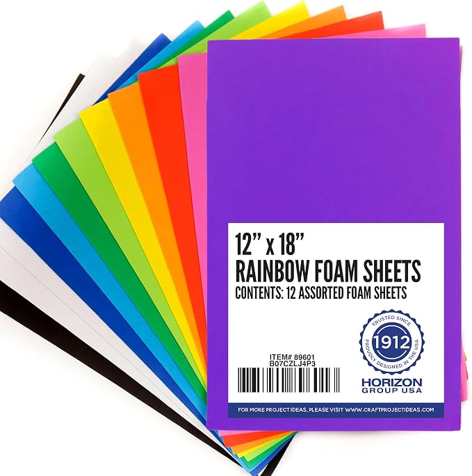 Horizon Group USA Rainbow Foam Sheets by HorizonGroupUSA