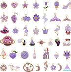 30pcs Mixed Enamel Charms Pendants - Image 5