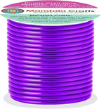 Mandala Crafts 13 Gauge Purple Anodized Aluminum Craft Wire, 60 FT | Colored - Image 2