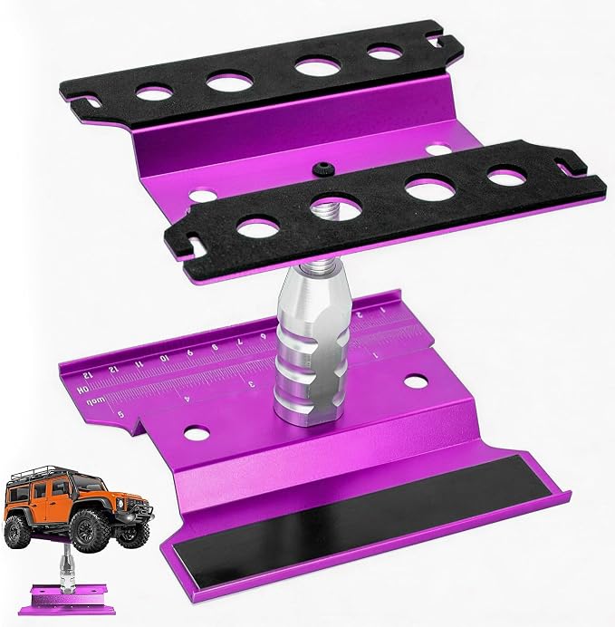 RC Repair Stand for 1/10 RC Cars, Aluminum RC Car Work Stand by Rcthjia