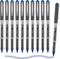 Shuttle Art Rollerball Pens, 10 Pack Blue Liquid Ink Pens, 0.5mm Extra Fine by ShuttleArt