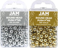 JAM PAPER Colorful Push Pins by JAMPaper