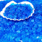 Sea Glass Stones for Crafts About 2.75LB Blue Glass Pebbles Gemstones Bulk for - Image 4