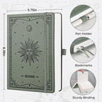 EMSHOI Blank Journal Notebook, 320 Pages, A5 Size | Leather Hardcover, 100 GSM - Image 2
