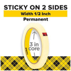 Scotch Double Sided Tape, 0.50 in. x 1296 in., 2 Tape Refill Rolls | Office and - Image 2