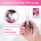 WORKPRO 6-Piece Mini Pliers Set | Needle Nose, Long Nose, Bent Nose, End - Image 4