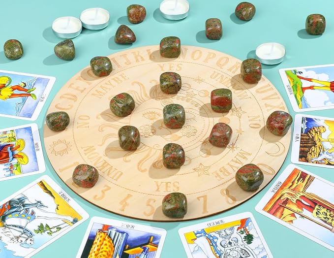 DUQGUHO Unakite Healing Crystals Stones Set Natural Crystals Bulk Irregular - Image 3