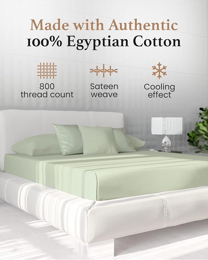 Good Sleep Bedding California King Fitted Sheet, 800 TC Cal King Fitted Sheet - Image 2