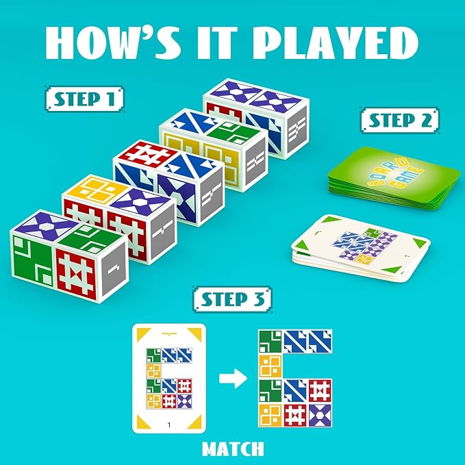 Family Matching Game for Kids & Adults, Block Puzzle Board Games for Boys & - Image 5