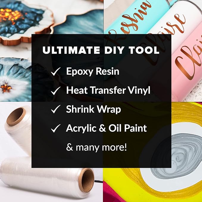 HIPPIE CRAFTER Heat Gun for Crafting, 2-Speed 300W Craft Heat Gun, Mini Hot Air - Image 4