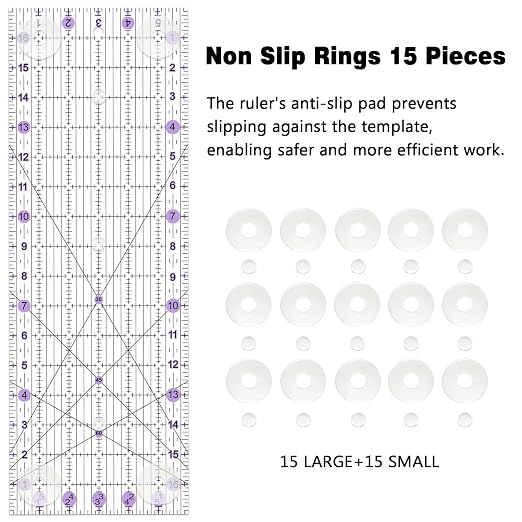 Sewing Ruler, 6“ * 17” Quilting Rulers, Acrylic Ruler, Cutting Ruler - Image 6
